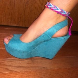 Teal Wedges